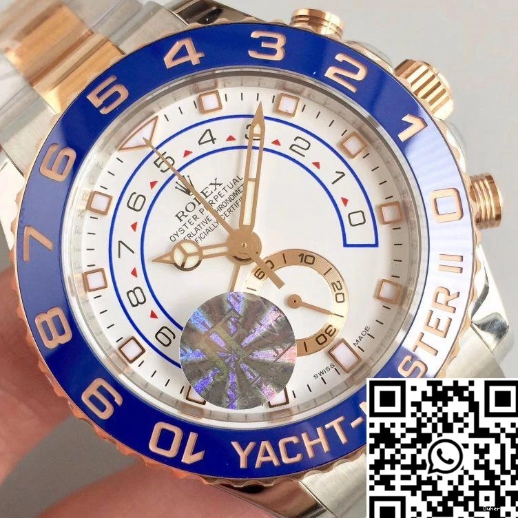 White Yacht Dial JF Rose 116681 Master Factory Rolex II Gold 1230